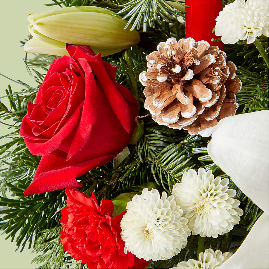 Seasonal Festivities Centerpiece –  Rimmon Heights Florist, Manchester NH