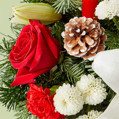 Seasonal Festivities Centerpiece –  Rimmon Heights Florist, Manchester NH