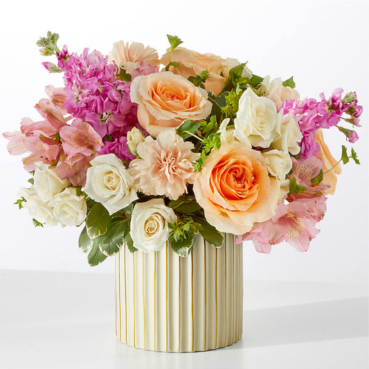 Paradise Bouquet with Ivory Vase –  Rimmon Heights Florist, Manchester NH