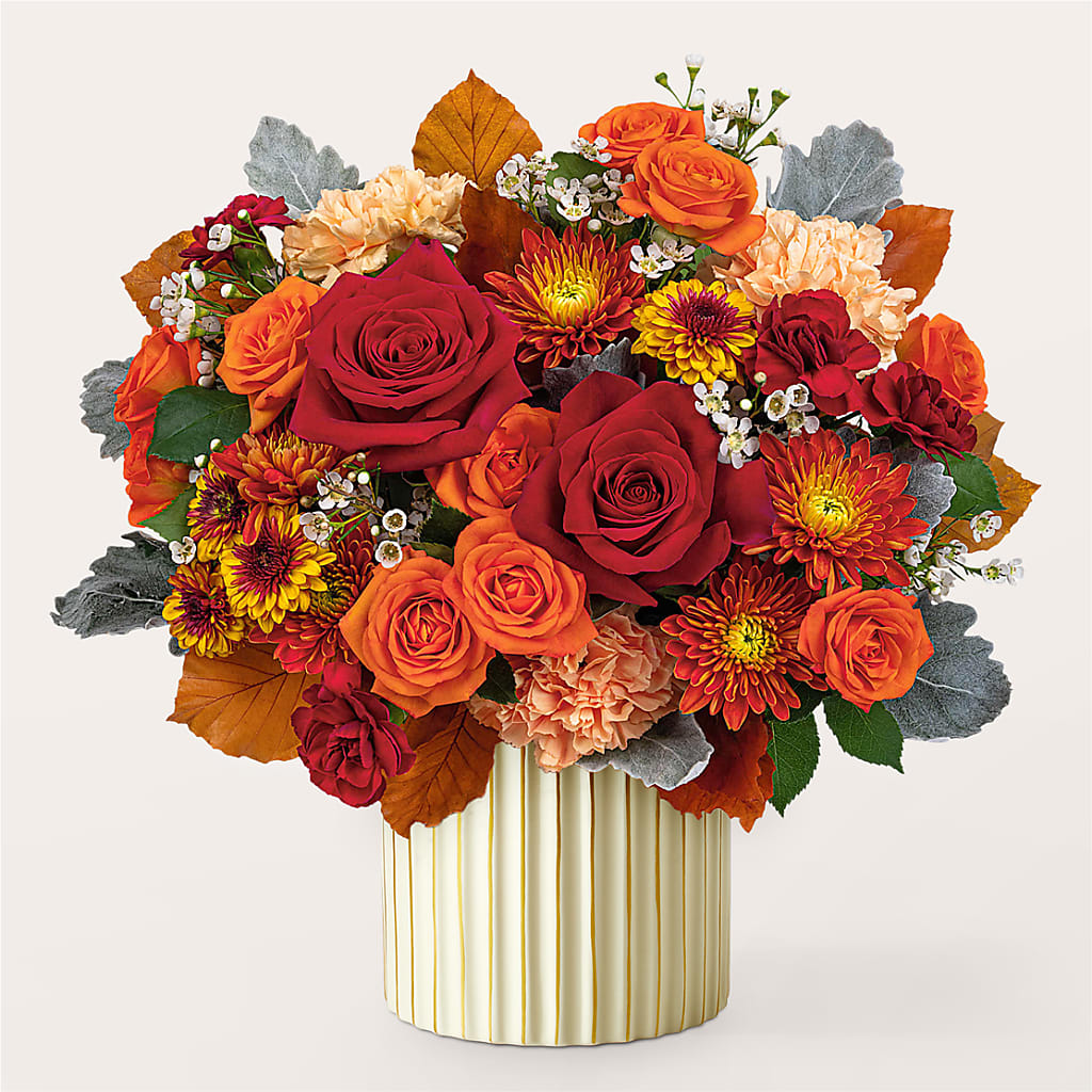 Merlot Bouquet with Ivory Vase –  Rimmon Heights Florist, Manchester NH