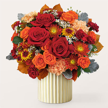Merlot Bouquet with Ivory Vase –  Rimmon Heights Florist, Manchester NH