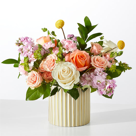 French Market Bouquet with Ivory Vase –  Rimmon Heights Florist, Manchester NH