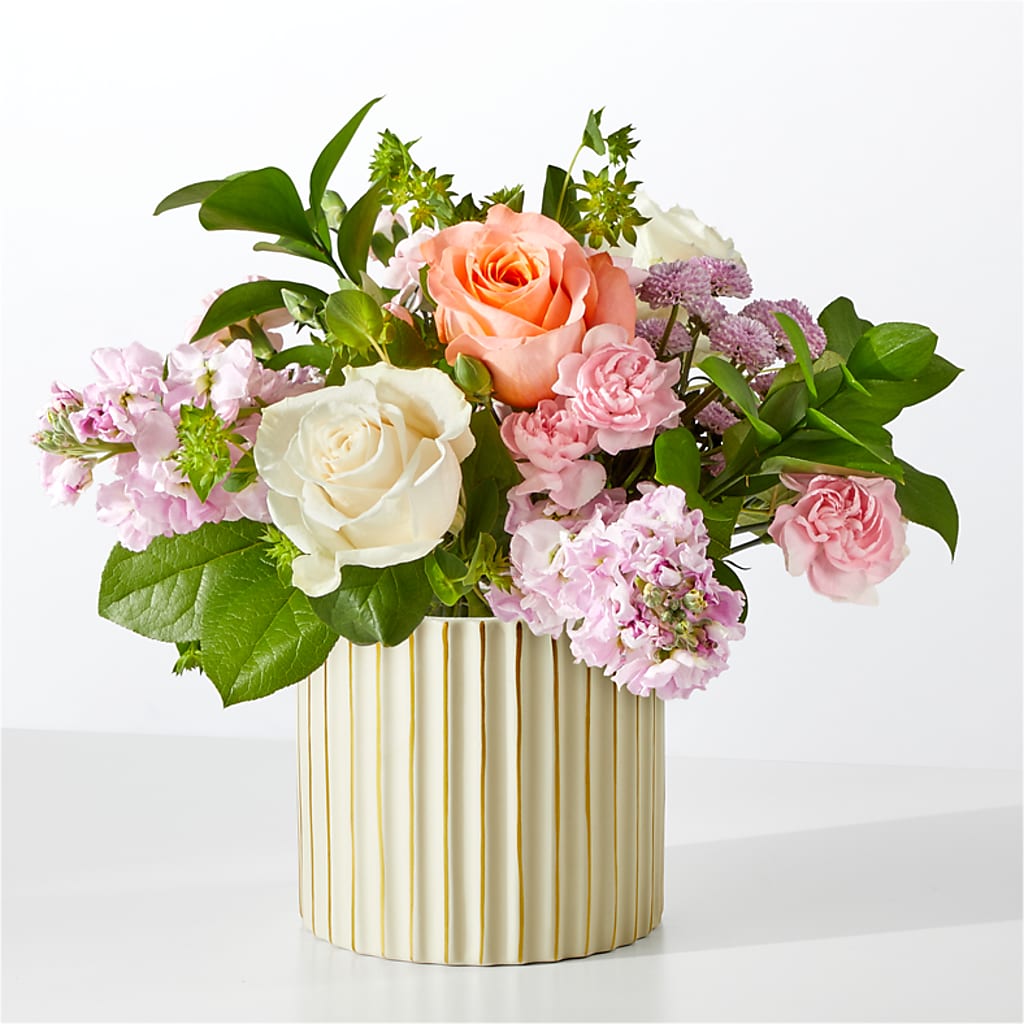 French Market Bouquet with Ivory Vase –  Rimmon Heights Florist, Manchester NH