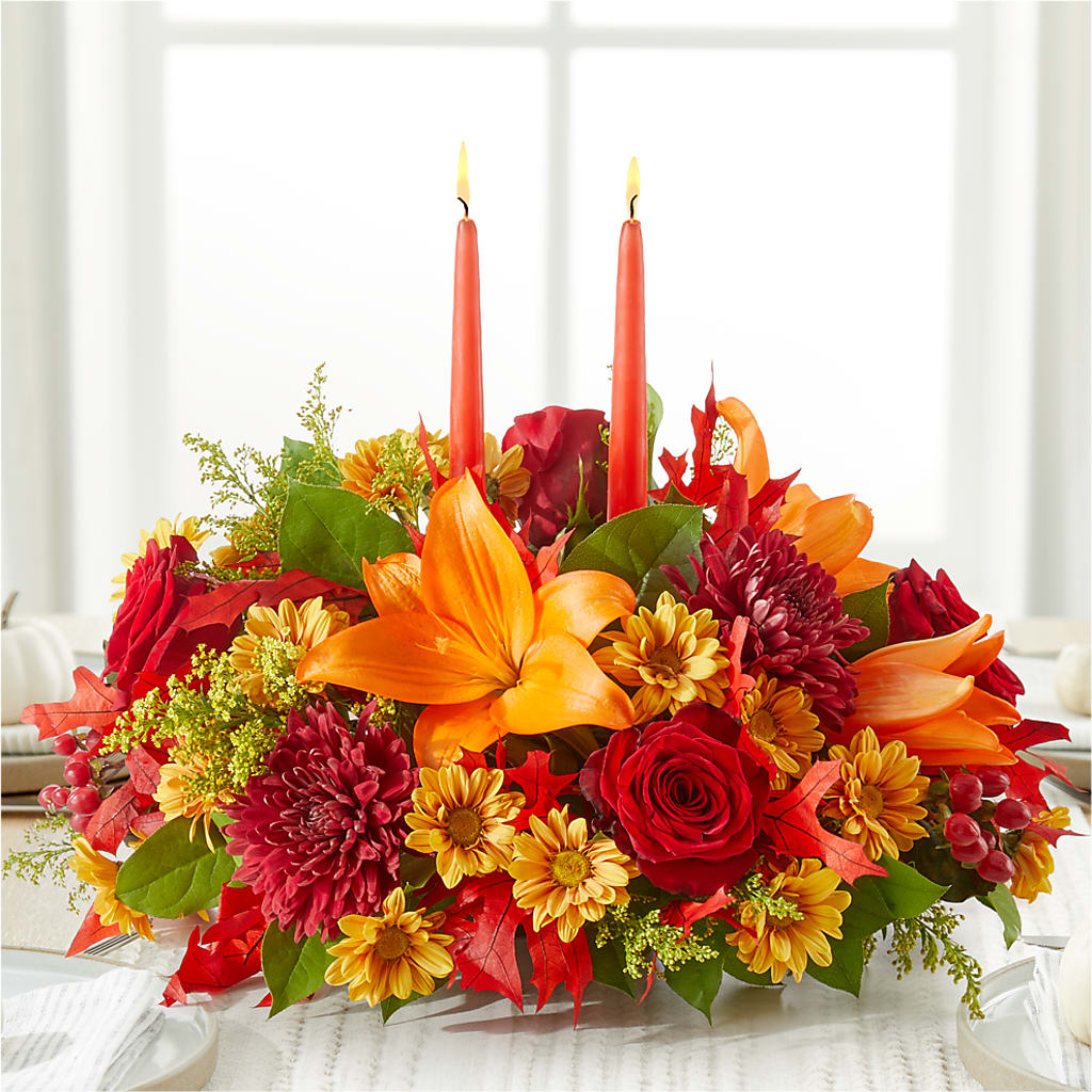 Autumn's Embrace Centerpiece –  Rimmon Heights Florist, Manchester NH